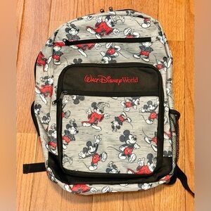 Disney Mickey Mouse Gray and Red Backpack